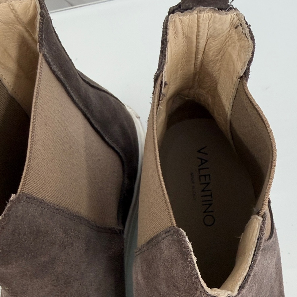Mario Valentino Dark Brown Suede Ankle Boots 45 - Picture 4 of 7